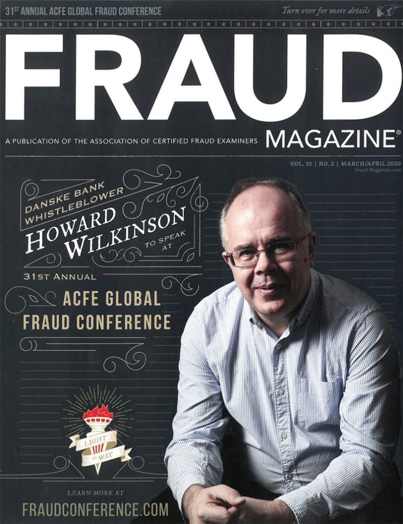 Fraud Magazine - Howard Wilkinson